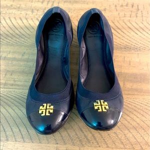 TORY BURCH Jolie Flat -Royal Navy Blue 8 1/2